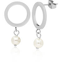 ear-rings jewel Steel woman jewel Synthetic Pearls AC-O025S