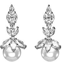 ear-rings Steel woman jewel Pearls, Zircons 500699O