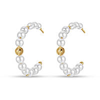 ear-rings Steel woman jewel Synthetic Pearls OK1303