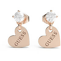 ear-rings woman jewellery Guess Heart To Heart JUBE01083JWRGT/U