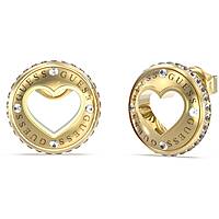 ear-rings woman jewellery Guess Rolling Hearts JUBE03341JWYG