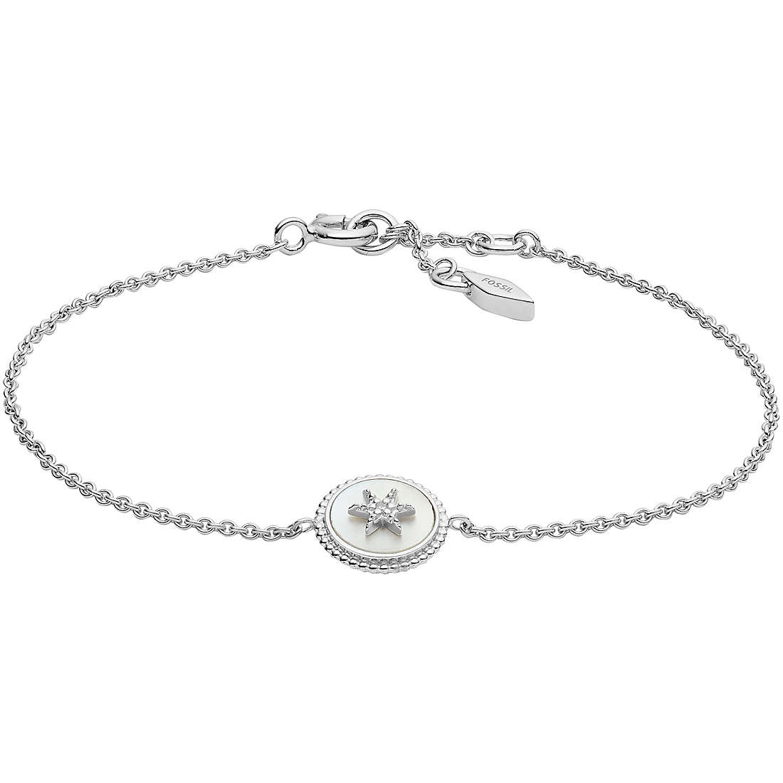Fossil Spring 2020 bracelet woman Bracelet with 925 Silver Charms/Beads jewel JFS00501040