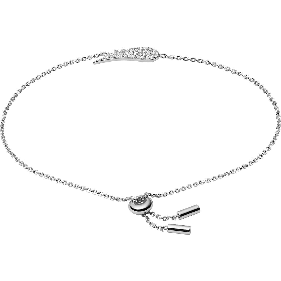 Fossil Sterling Silver bracelet woman Bracelet with 925 Silver Charms/Beads jewel JFS00534040