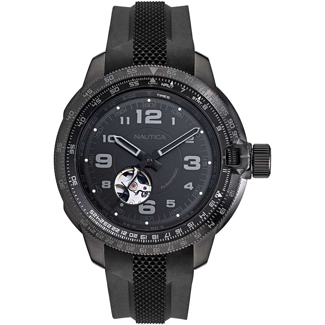 mechanical watch Steel Black dial man Mission Bay NAPMBF901