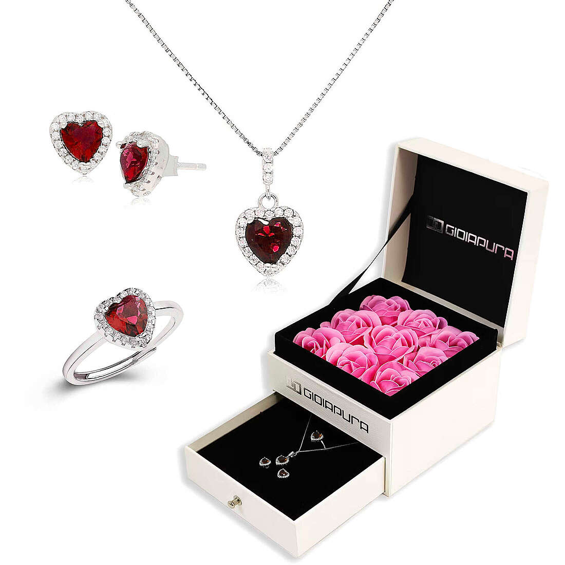 Mother's Day Jewelry Set: Ring, Necklace, and Earrings GPSET07