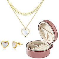 Mother's Day Set with Gold-Colored Necklace and Earrings GPSET32