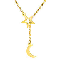 necklace girl with Amomè pendant Moon AMC224G