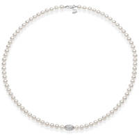 necklace jewel 925 Silver, Gold woman jewel Pearls FWQ 283