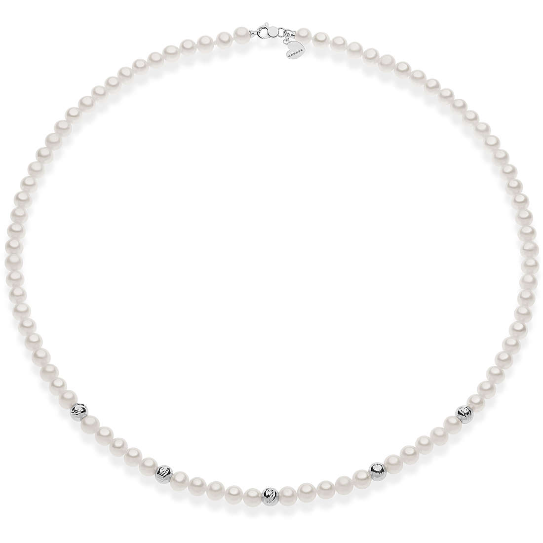 necklace jewel 925 Silver, Gold woman jewel Pearls KFWQ 275