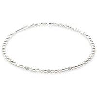 necklace jewel 925 Silver, Gold woman jewel Pearls KFWQ 277