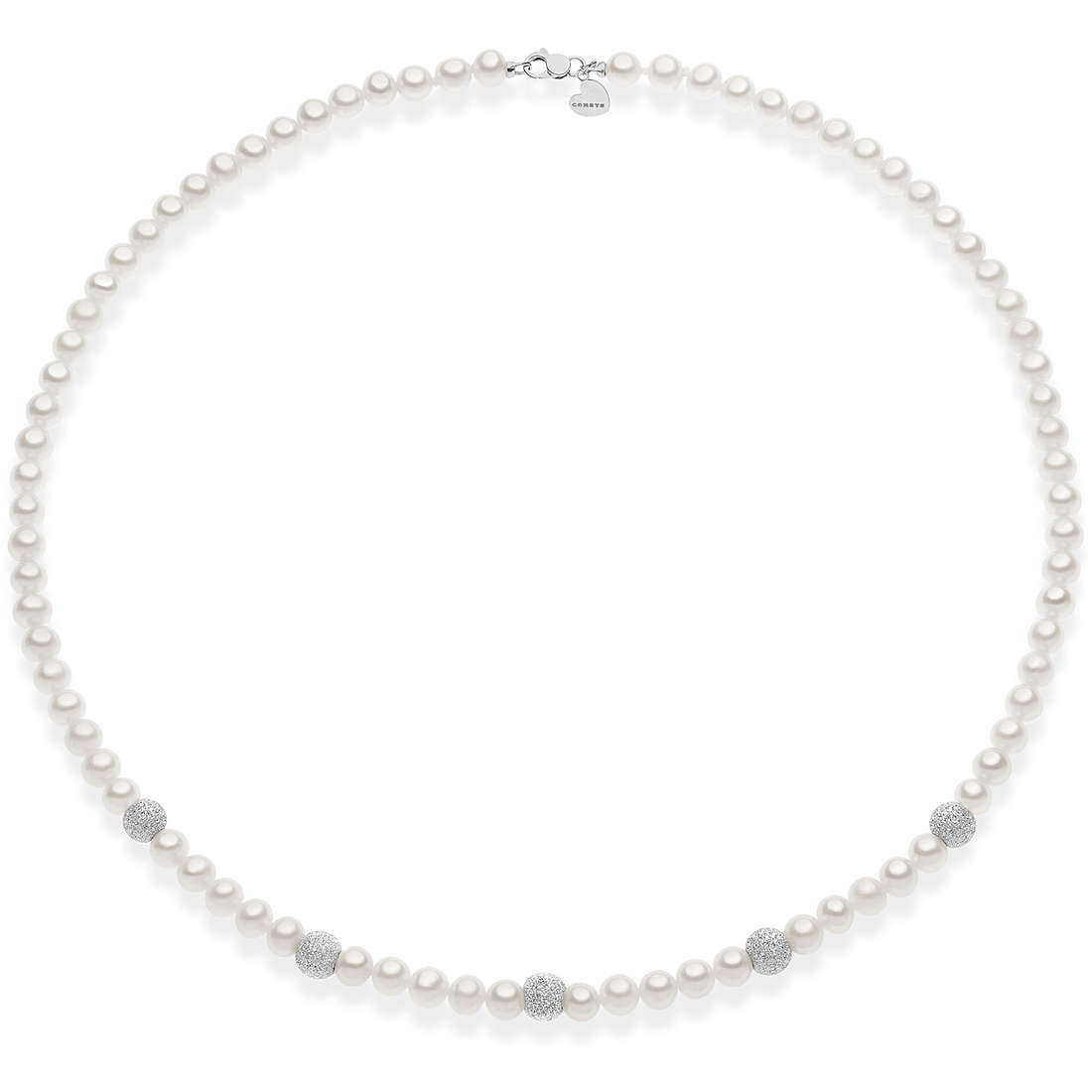 necklace jewel 925 Silver, Gold woman jewel Pearls KFWQ 278
