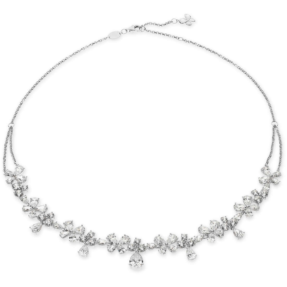necklace jewel 925 Silver woman jewel Crystals GLA 149