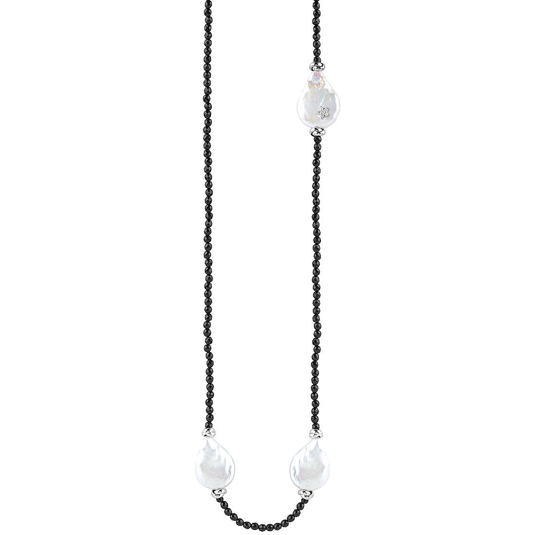 necklace jewel 925 Silver woman jewel Pearls 20077708