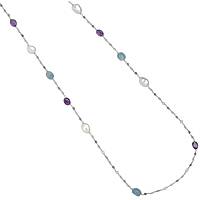necklace jewel 925 Silver woman jewel Pearls GR801