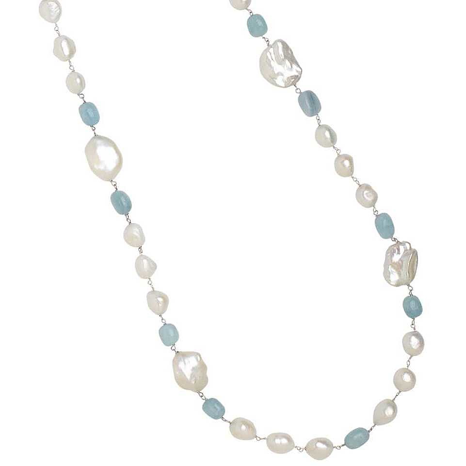 necklace jewel 925 Silver woman jewel Pearls GR805