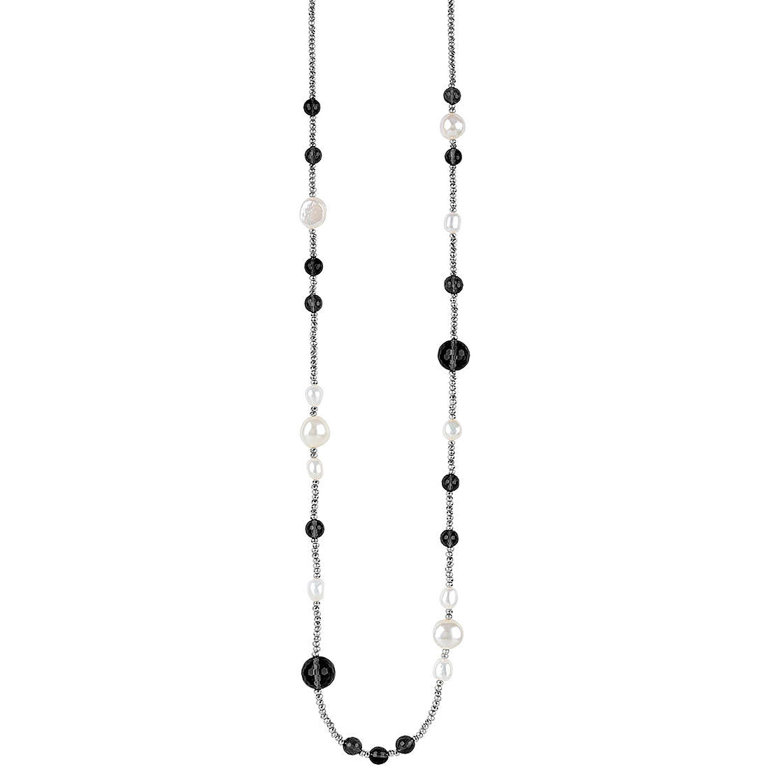 necklace jewel 925 Silver woman jewel Pearls, Semiprecious 20077930