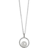 necklace jewel 925 Silver woman jewel Pearls, Zircons, Crystals GR688