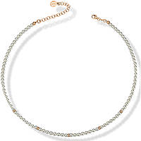 necklace jewel 925 Silver woman jewel Pearls, Zircons GR816RS