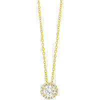 necklace jewel 925 Silver woman jewel Zircons, Crystals GR853DA
