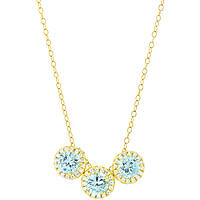necklace jewel 925 Silver woman jewel Zircons, Crystals GR854DA