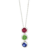 necklace jewel 925 Silver woman jewel Zircons, Crystals GR855M