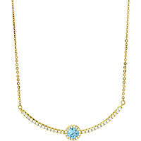 necklace jewel 925 Silver woman jewel Zircons, Crystals GR857DA