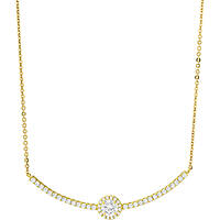 necklace jewel 925 Silver woman jewel Zircons, Crystals GR857DW