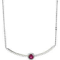necklace jewel 925 Silver woman jewel Zircons, Crystals GR857R