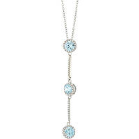 necklace jewel 925 Silver woman jewel Zircons, Crystals GR858A