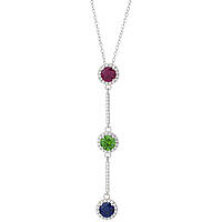 necklace jewel 925 Silver woman jewel Zircons, Crystals GR858M