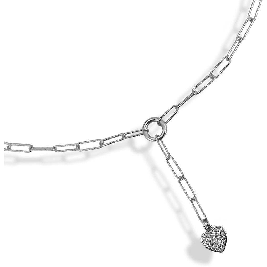 necklace jewel 925 Silver woman jewel Zircons GGR065