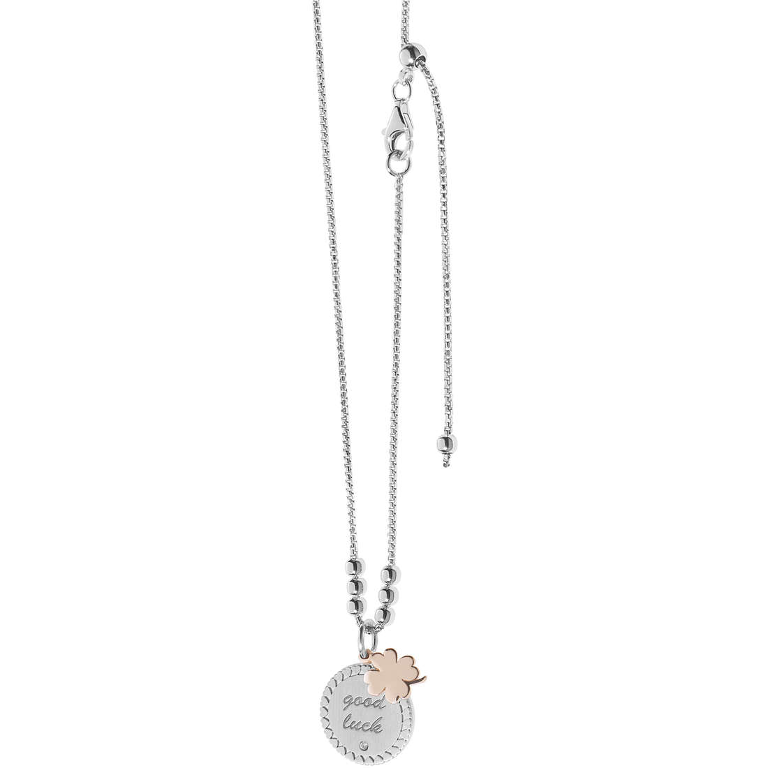 necklace jewel 925 Silver woman jewel Zircons GLA 145