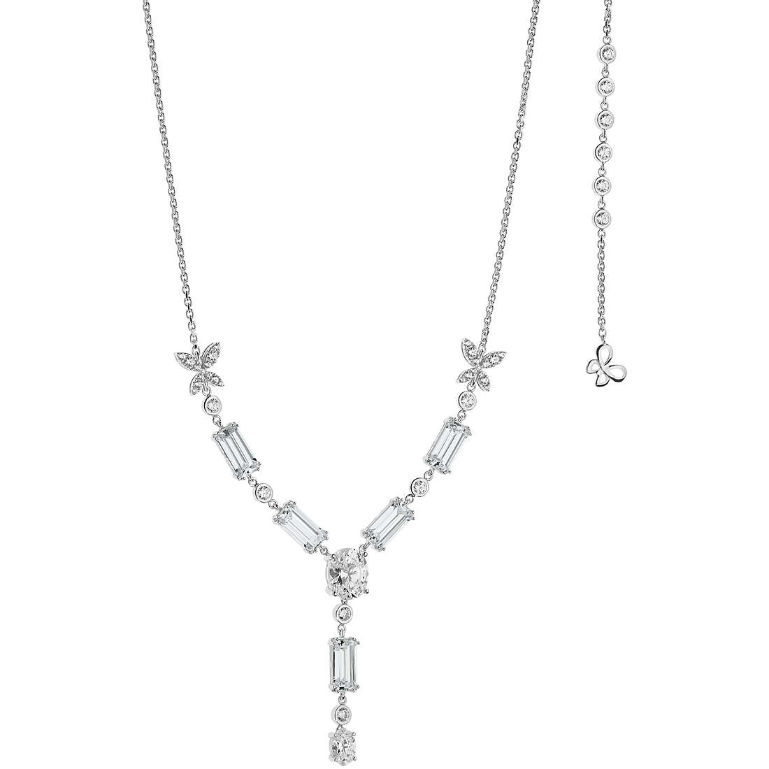 necklace jewel 925 Silver woman jewel Zircons GLA 155