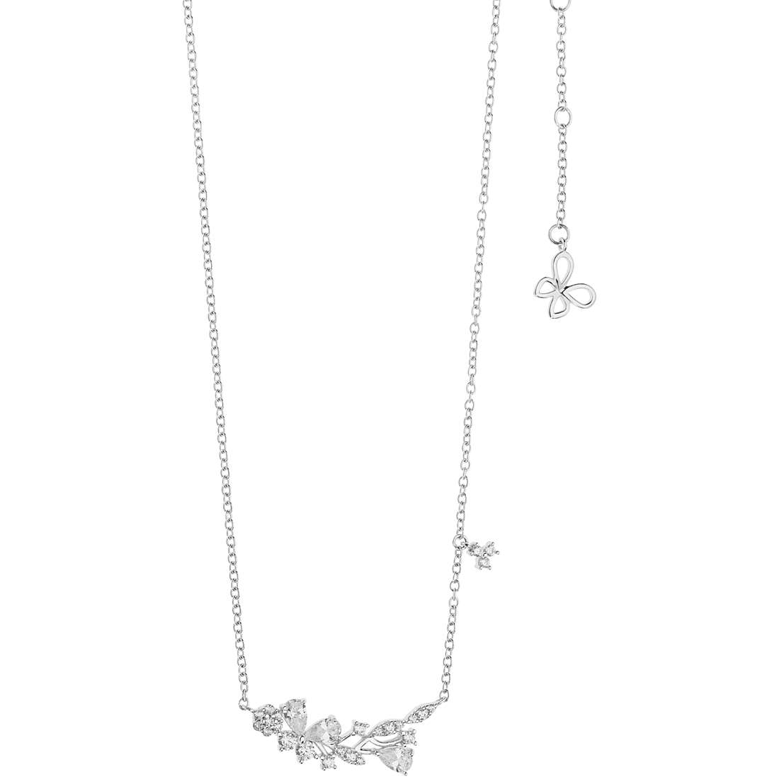 necklace jewel 925 Silver woman jewel Zircons GLA 160