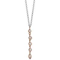 necklace jewel 925 Silver woman jewel Zircons GR672RS