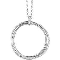necklace jewel 925 Silver woman jewel Zircons GR731