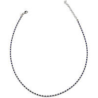 necklace jewel 925 Silver woman jewel Zircons J6591