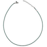 necklace jewel 925 Silver woman jewel Zircons J6592