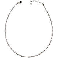 necklace jewel 925 Silver woman jewel Zircons J6595