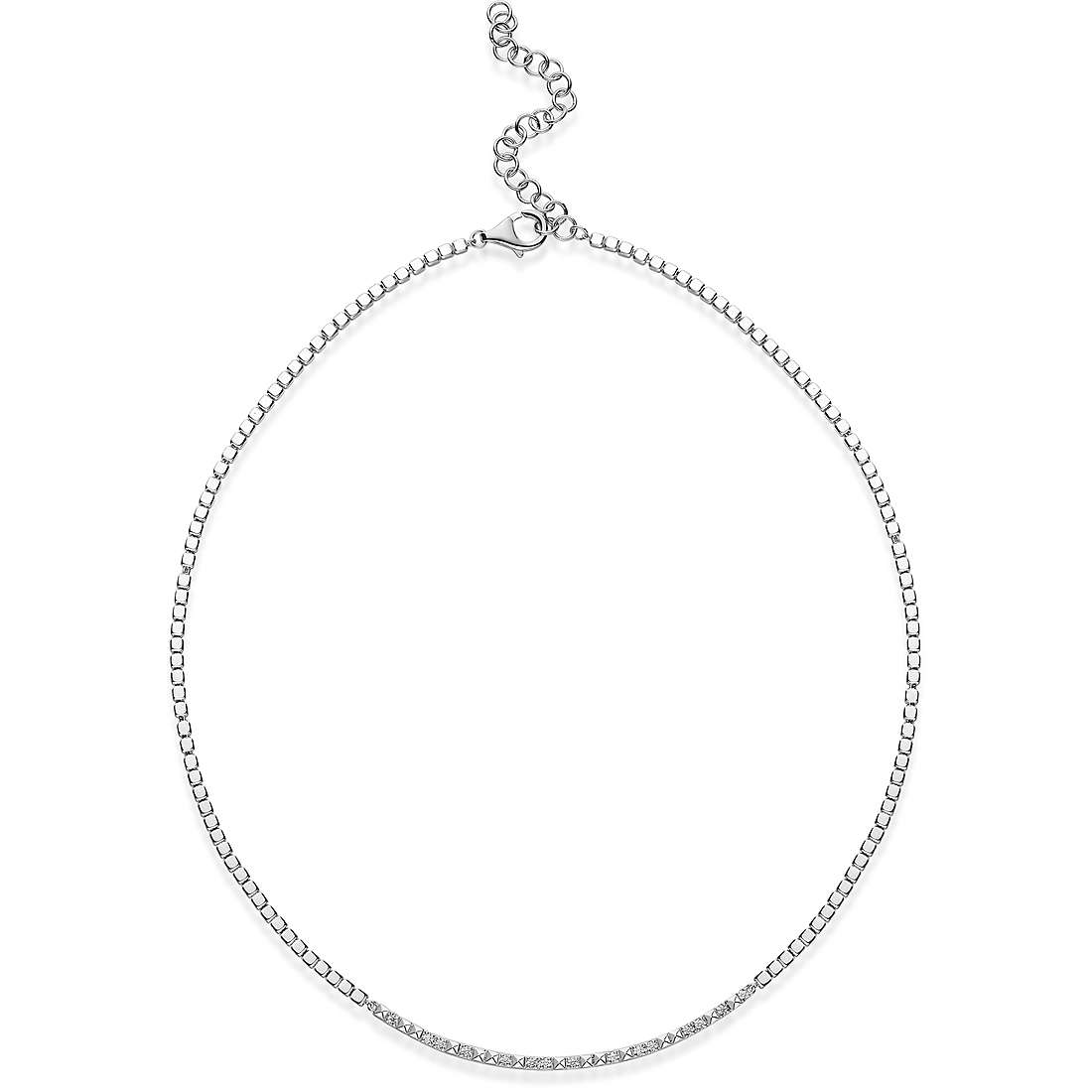 necklace jewel 925 Silver woman jewel Zircons RZC038
