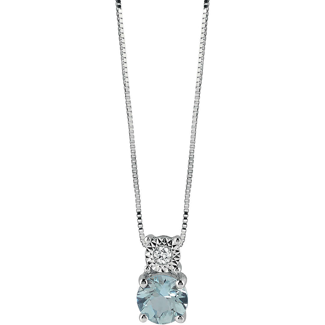 necklace jewel Gold woman jewel Diamond, Aquamarine 20082846