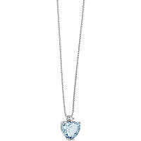 necklace jewel Gold woman jewel Diamond, Aquamarine GLQ 272