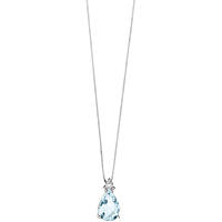 necklace jewel Gold woman jewel Diamond, Aquamarine GLQ 279