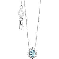 necklace jewel Gold woman jewel Diamond, Aquamarine GLQ 290