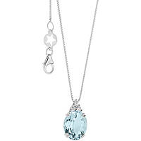 necklace jewel Gold woman jewel Diamond, Aquamarine GLQ 300