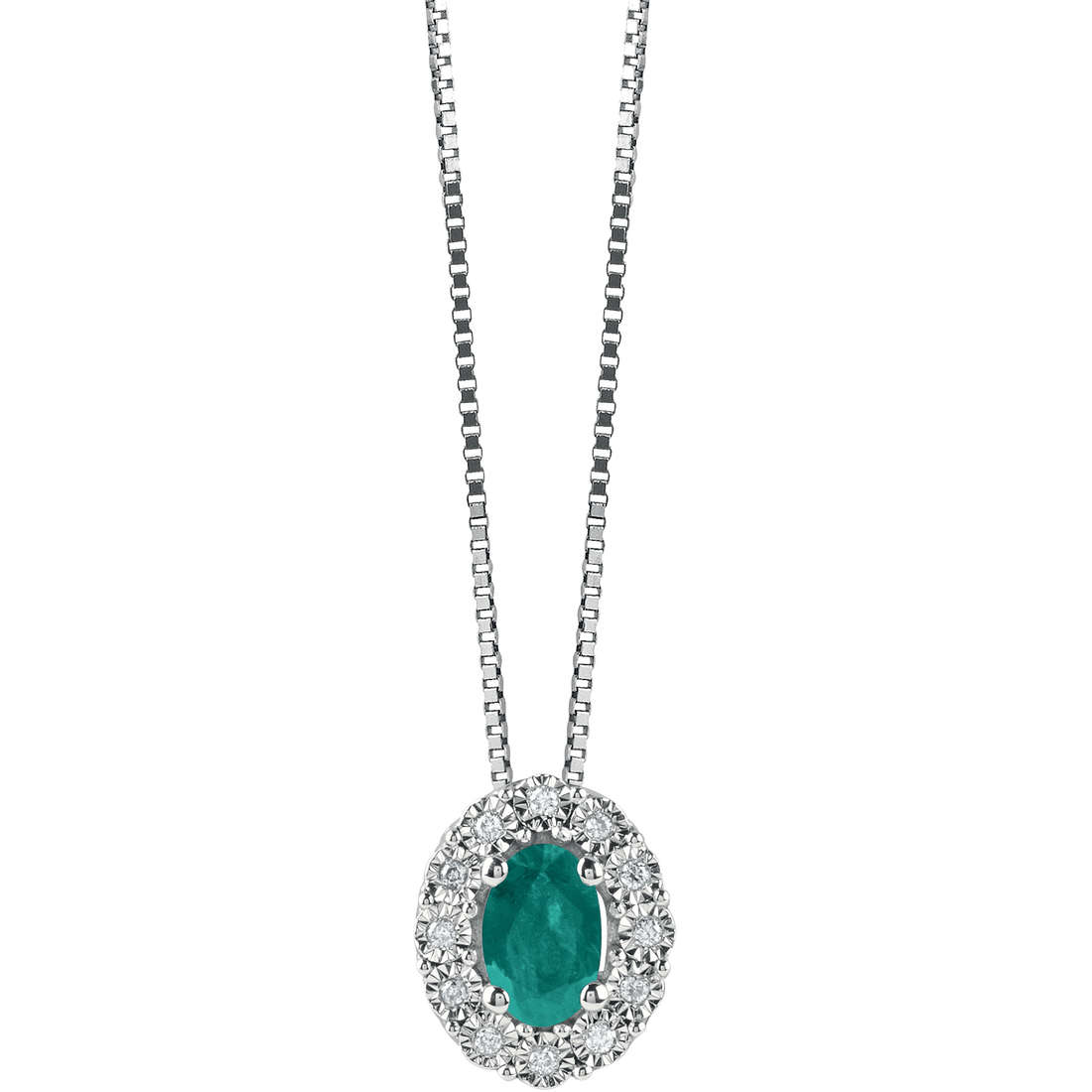 necklace jewel Gold woman jewel Diamond, Emerald 20073989