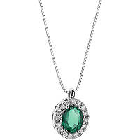necklace jewel Gold woman jewel Diamond, Emerald GLB 1158