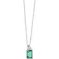 necklace jewel Gold woman jewel Diamond, Emerald GLB 1438