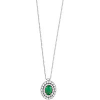 necklace jewel Gold woman jewel Diamond, Emerald GLB 1472