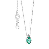 necklace jewel Gold woman jewel Diamond, Emerald GLB 1572